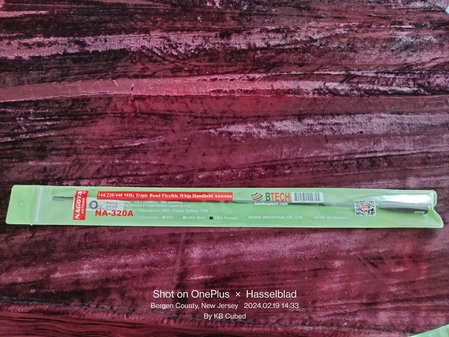 Nagoya NA-320A 144/220/440 MHz Tri-Band HT Antenna SMA-F