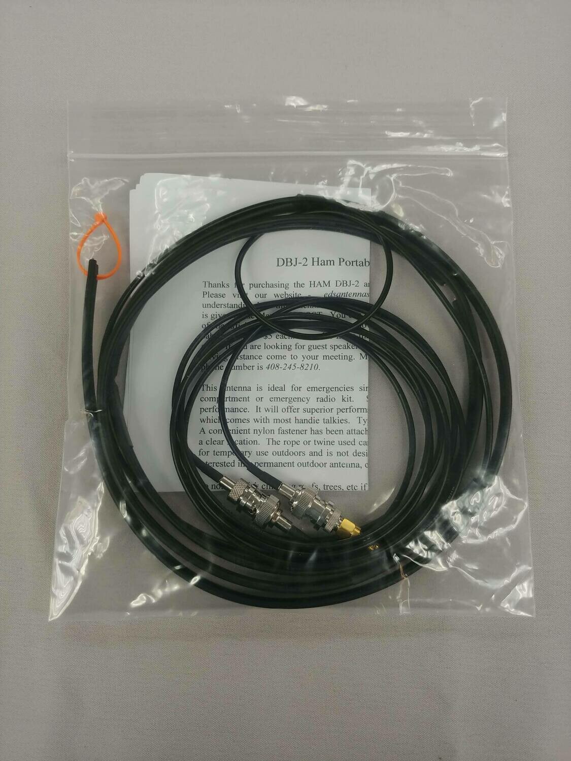 DBJ-2H Amateur Ham 2m/70cm Dual Band Portable Rollup Antenna by Ed Fong