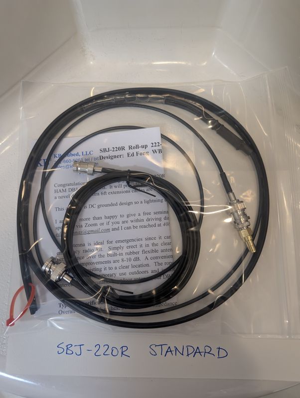 SBJ-220R 1.25m Amateur Ham Band Base Antenna by Ed Fong