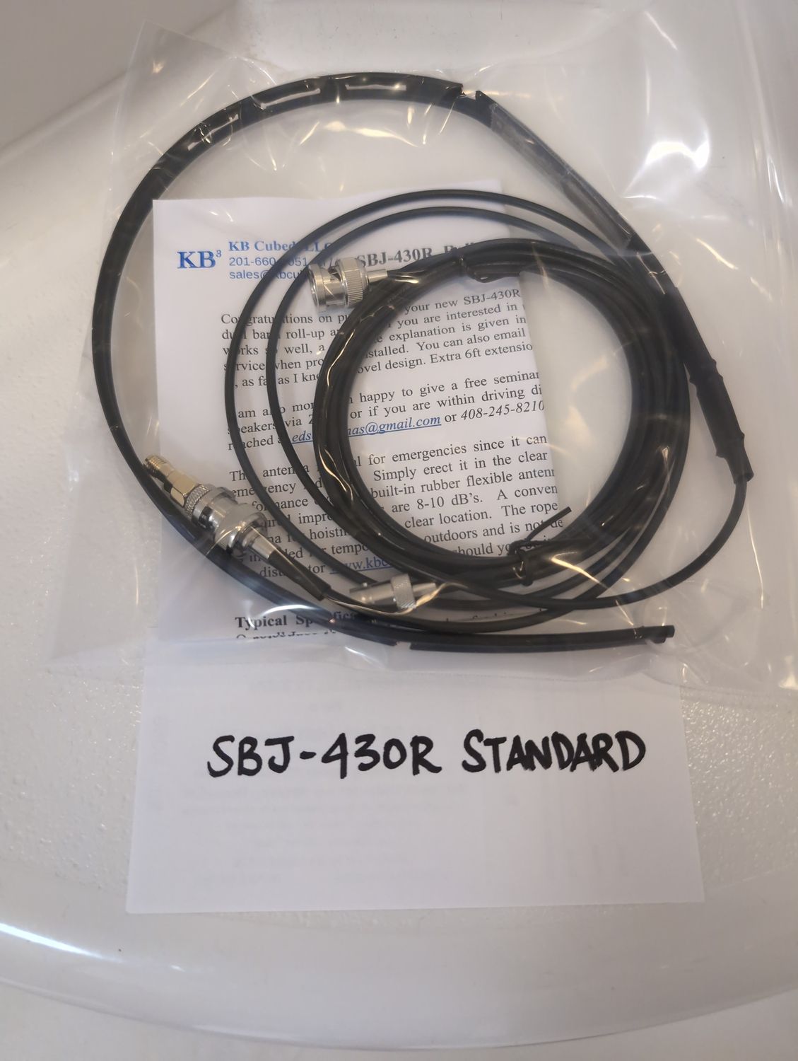 SBJ-430R 70cm Amateur Ham Band Roll-up Antenna by Ed Fong