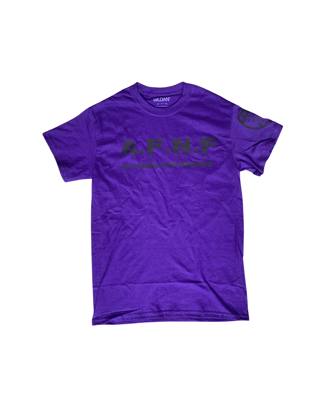 Purple &amp; Black  A.F.N.F Short Sleeve T-shirt