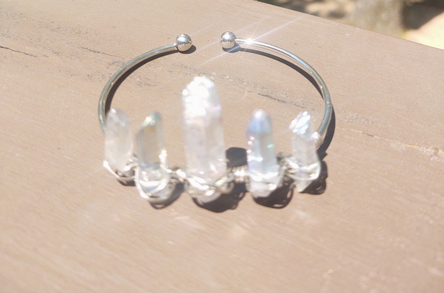 Clear Quartz Bangle