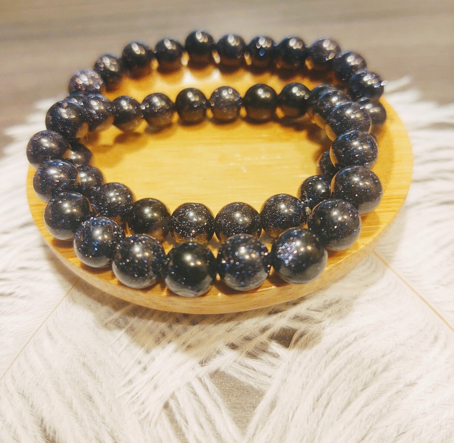Blue Sandstone Bracelet