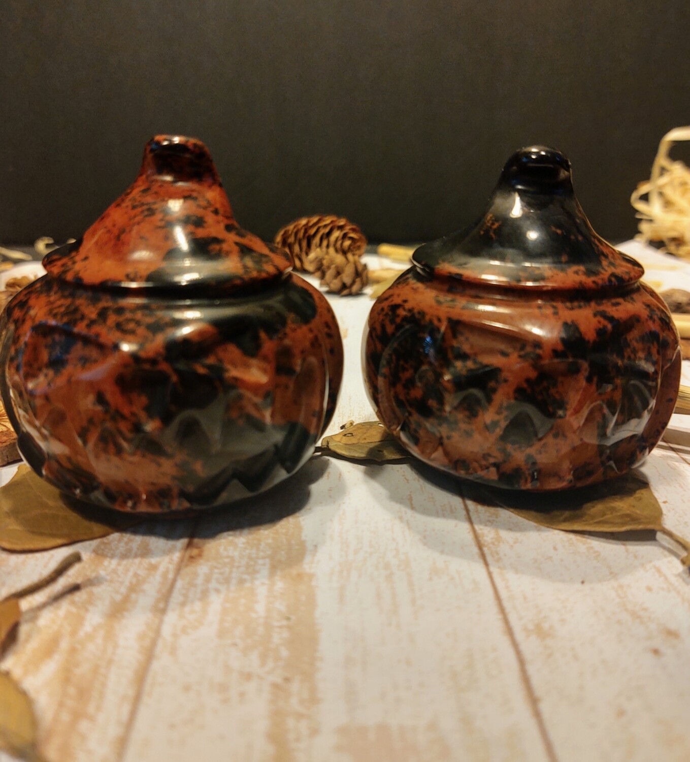 Red Obsidian Pumpkins