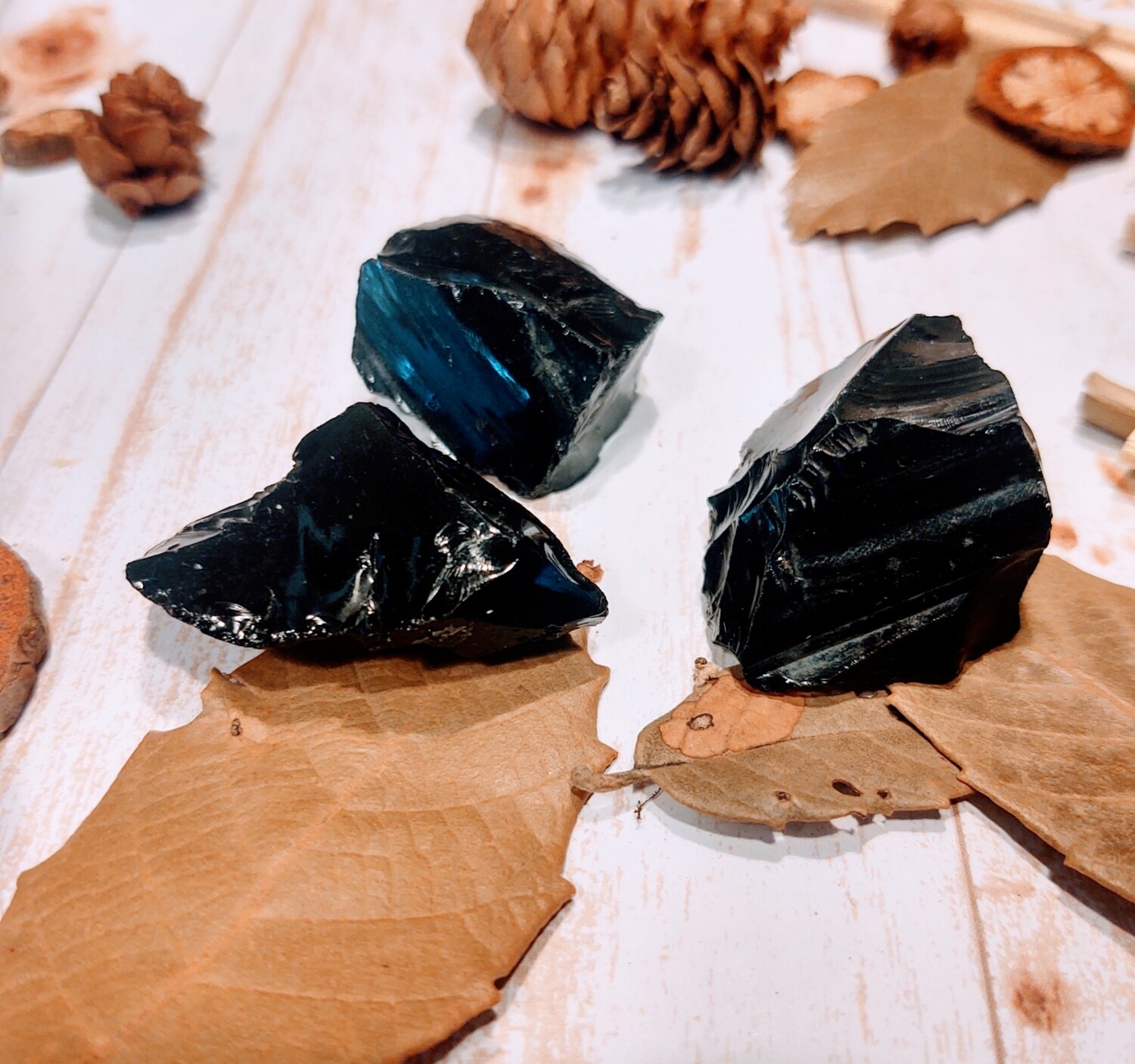 Black Obsidian Stones