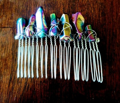 Metallic Hair Clip Comb