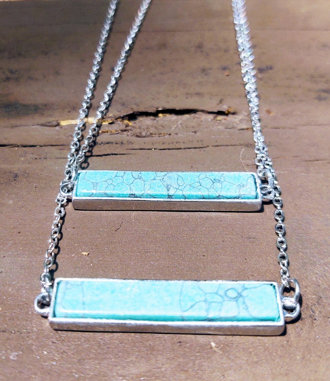 Turquoise Bar Necklace
