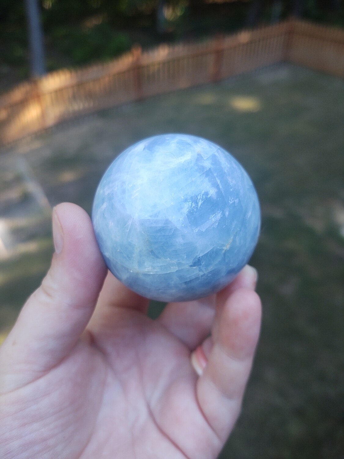 Celestite Crystal Sphere