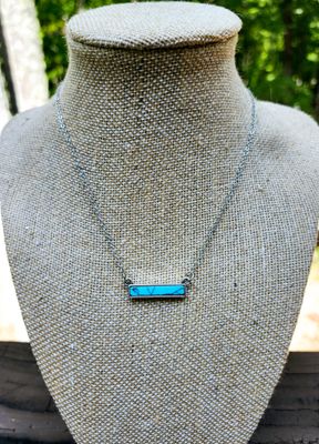 Turquoise Bar Necklace