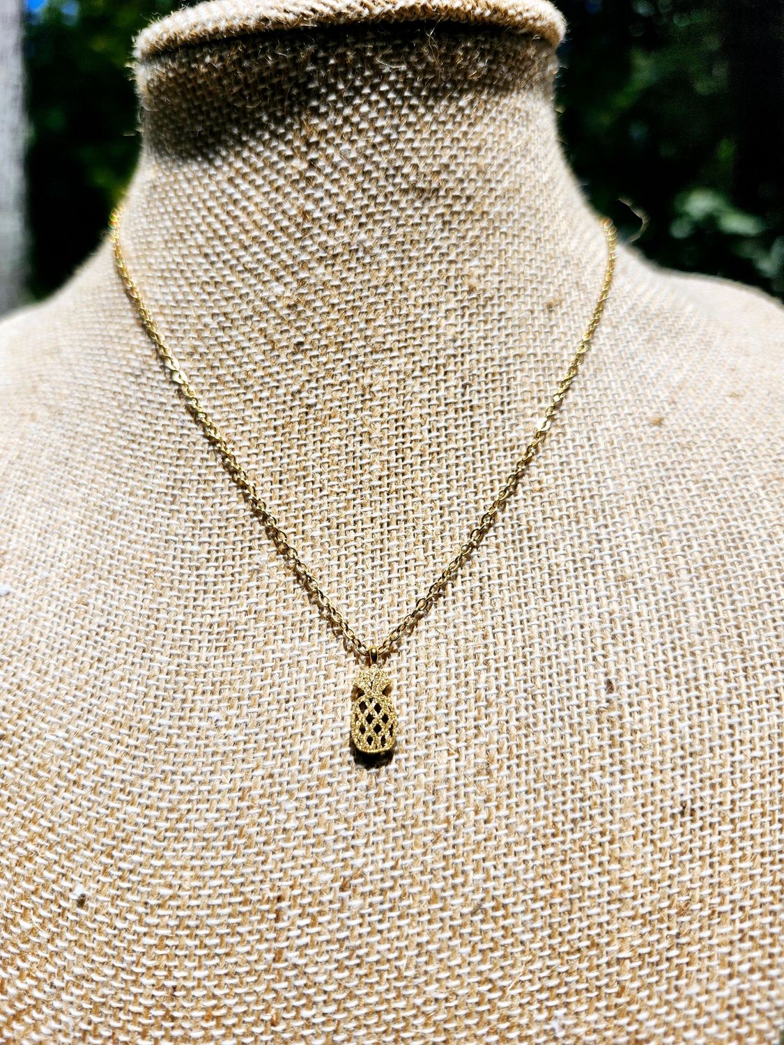 Gold Pineapple Necklace
