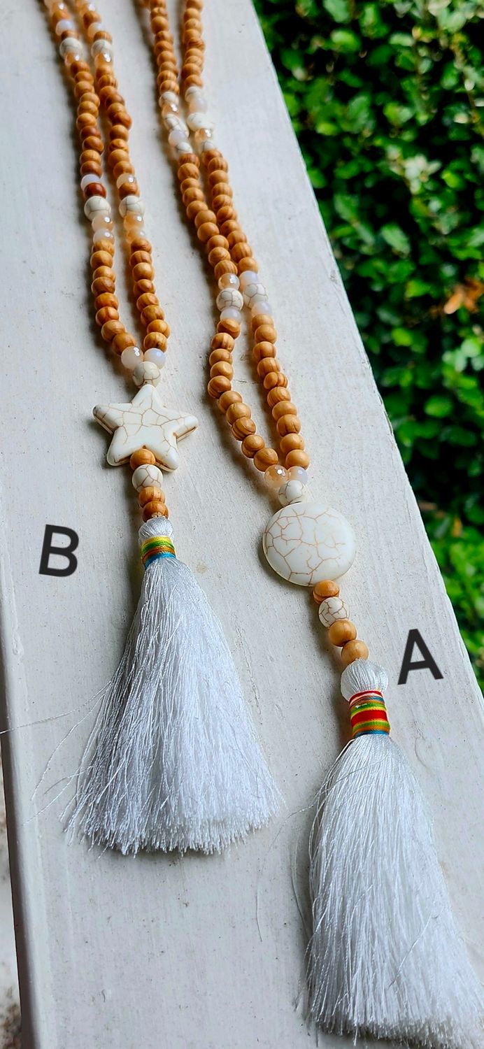 Beaded Tassel Necklace