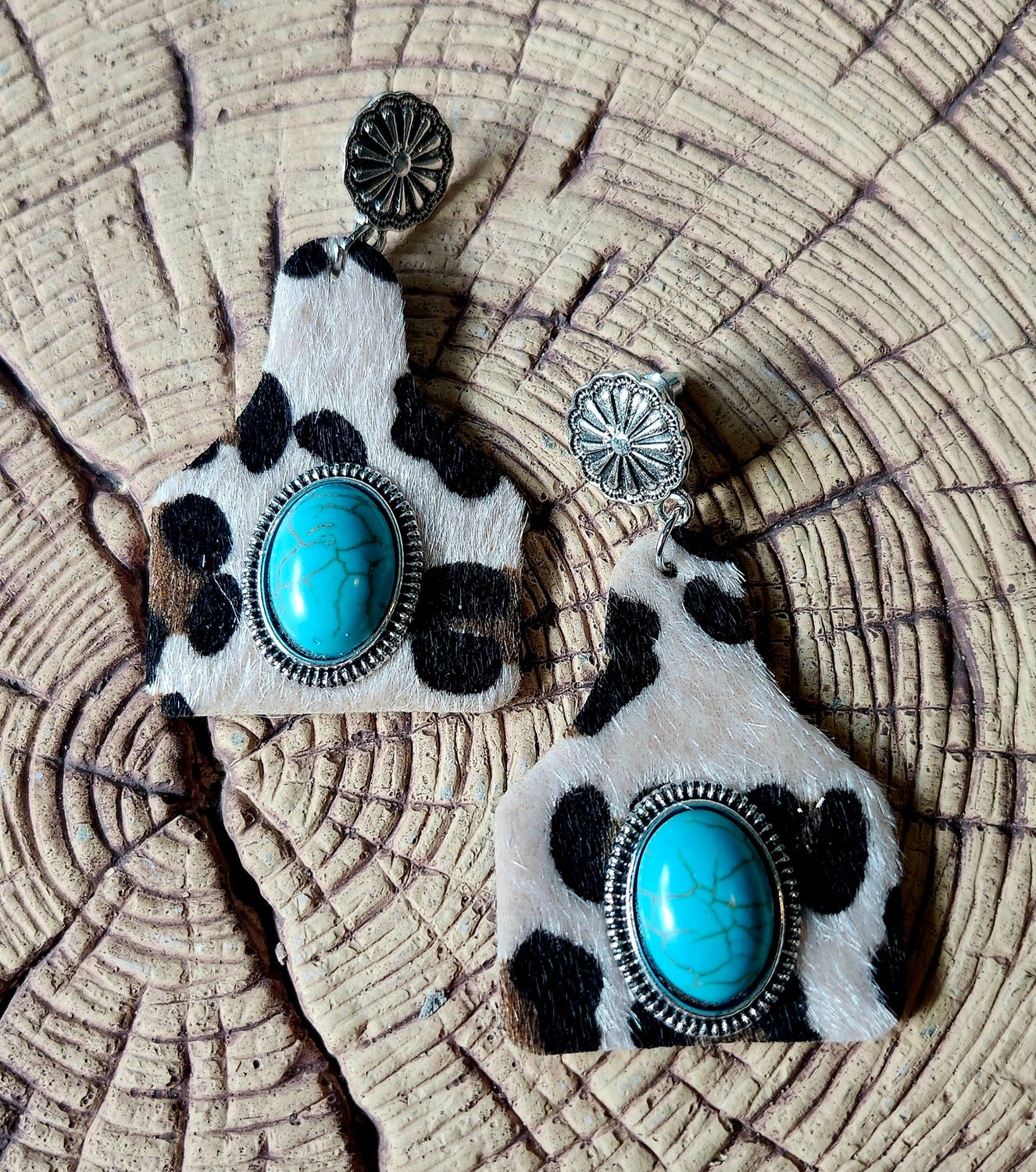 Cowhide Earrings
