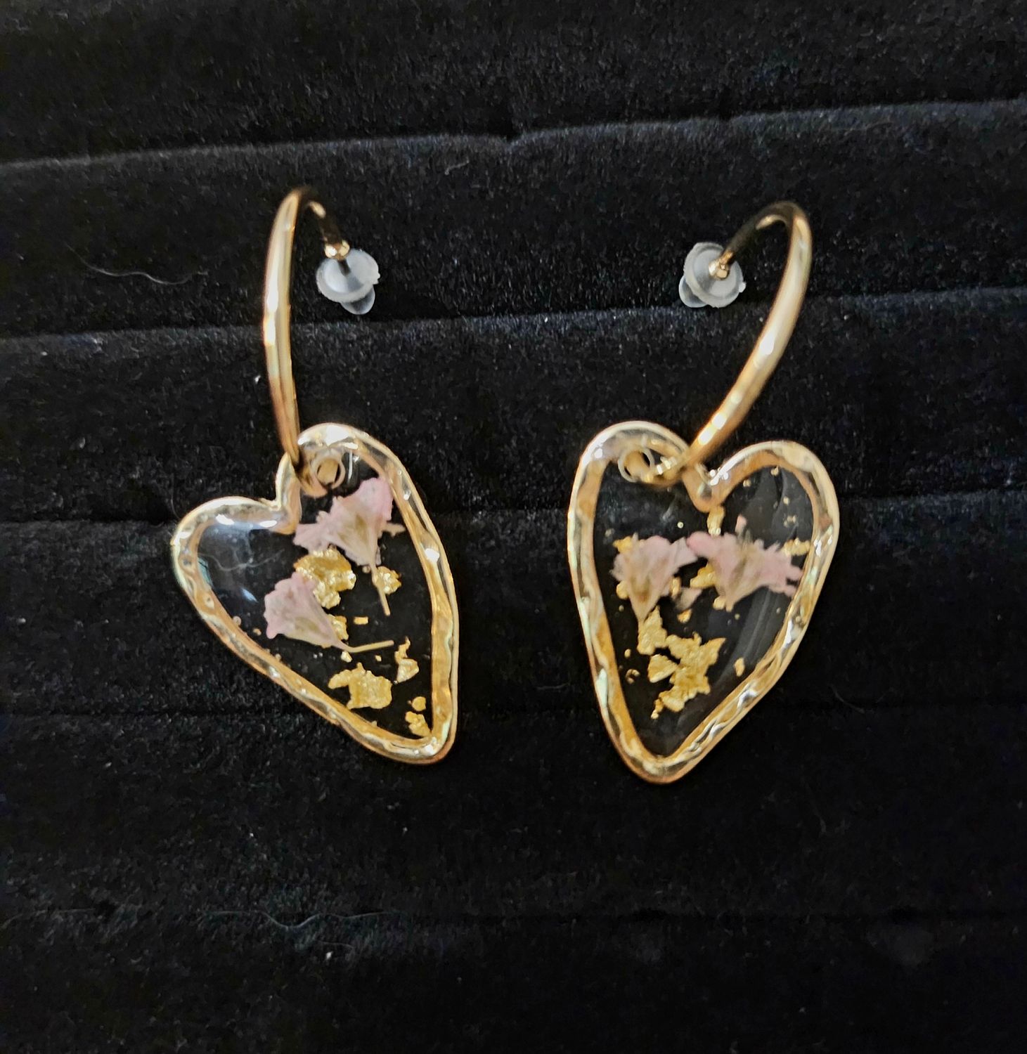 Gold Heart Earrings