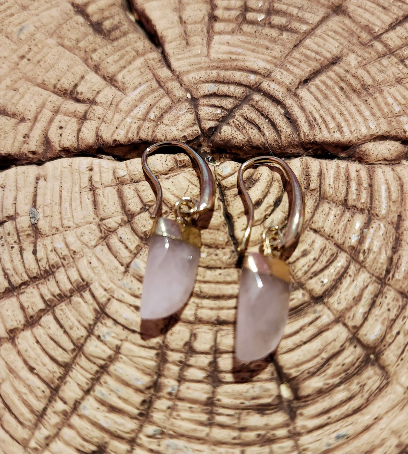 Rose Quartz Earrings
