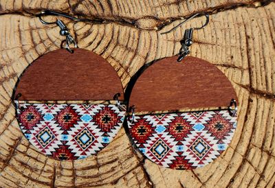 Wooden Sublimated Earrings