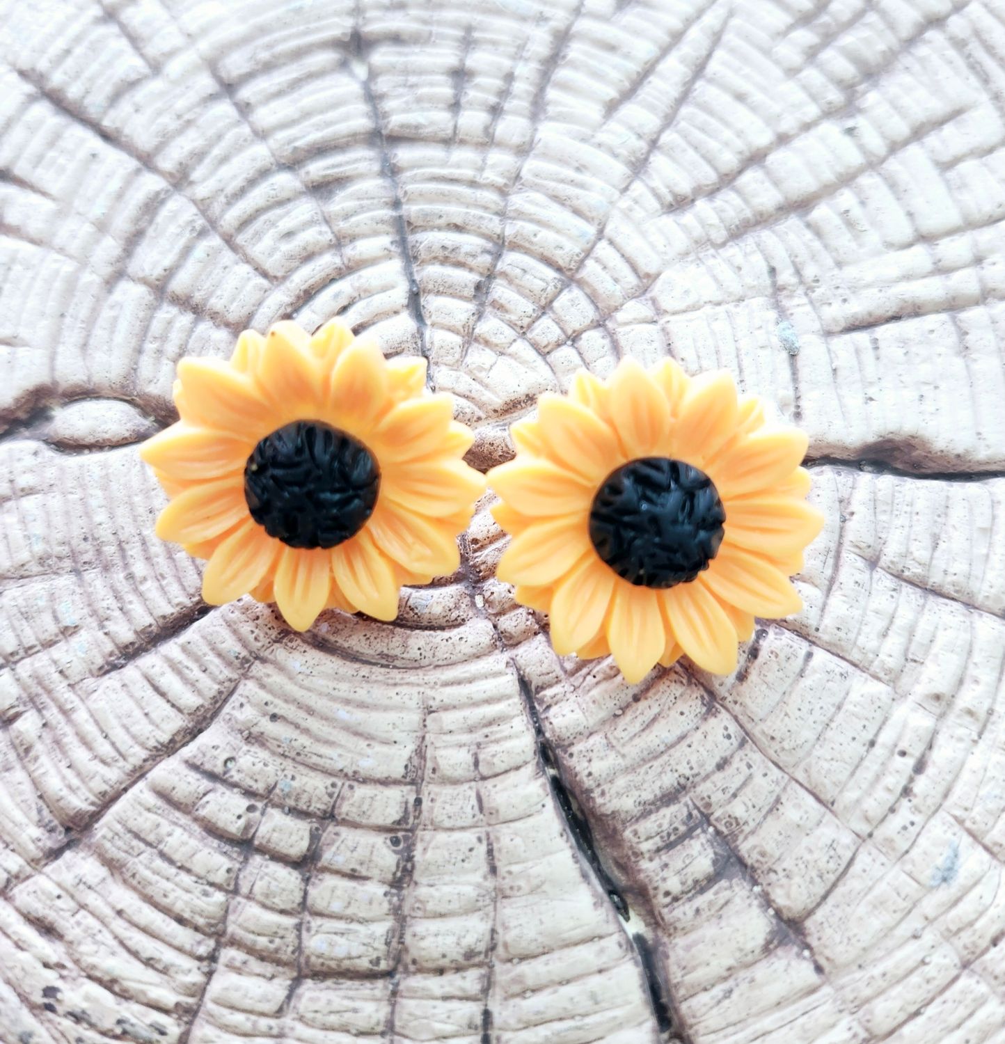 Sunflower Post Earrings