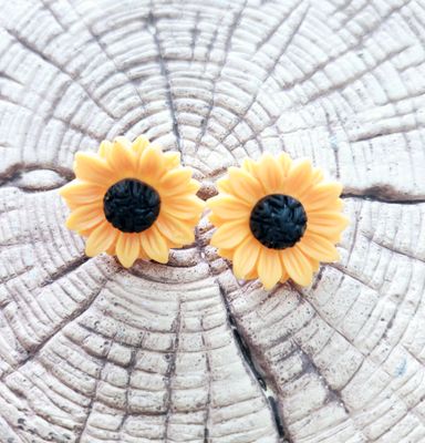 Sunflower Post Earrings