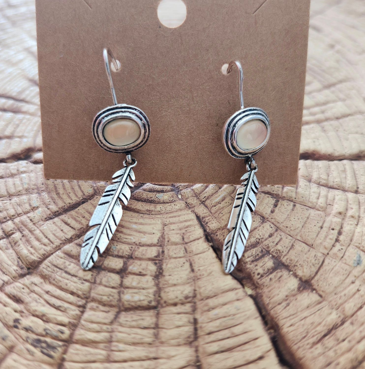 Silver Feather Earrings