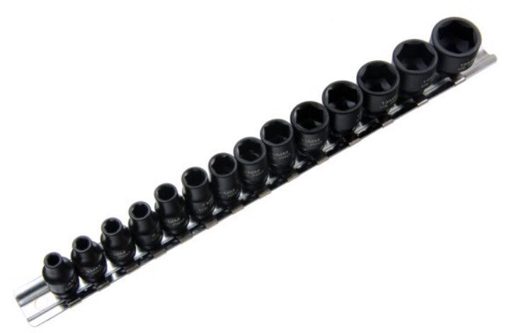 US PRO Tools 1/4” Drive 6PT Shallow Metric Impact Socket Set 1429