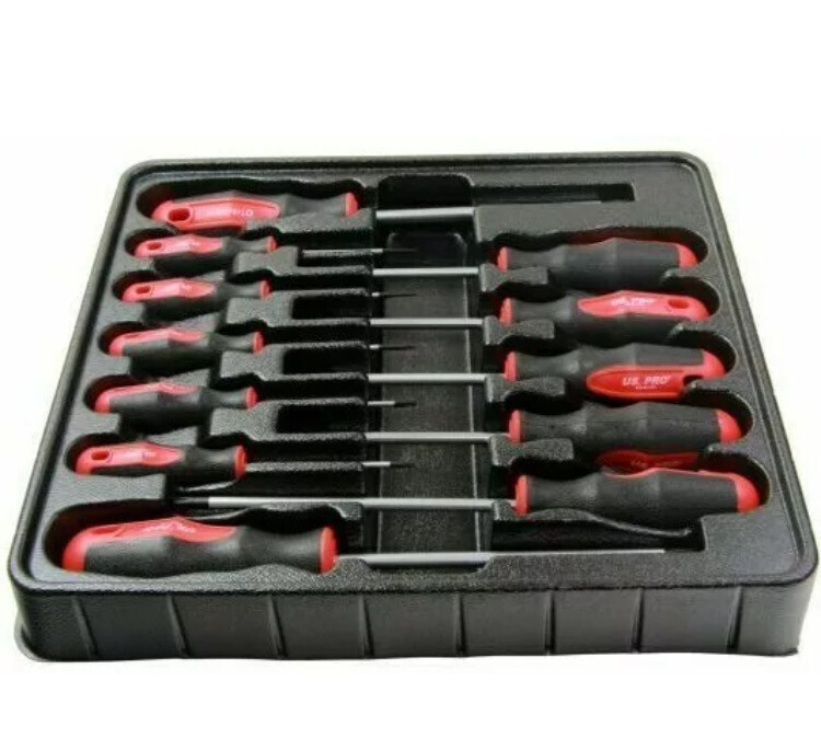 US PRO Tools 12PC Star/Torx Screwdriver Set With Magnetic Tip 1539