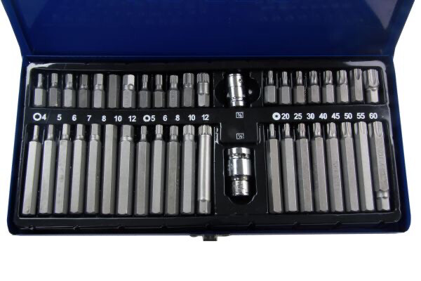 US PRO Tools 42PC Bit Set Hex / Allen, Torx Spline 1486