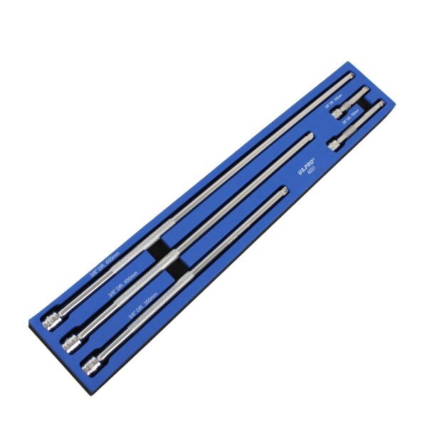US PRO Tools 3/8” DR Extra Long Extension Bar Set 5PC 4031