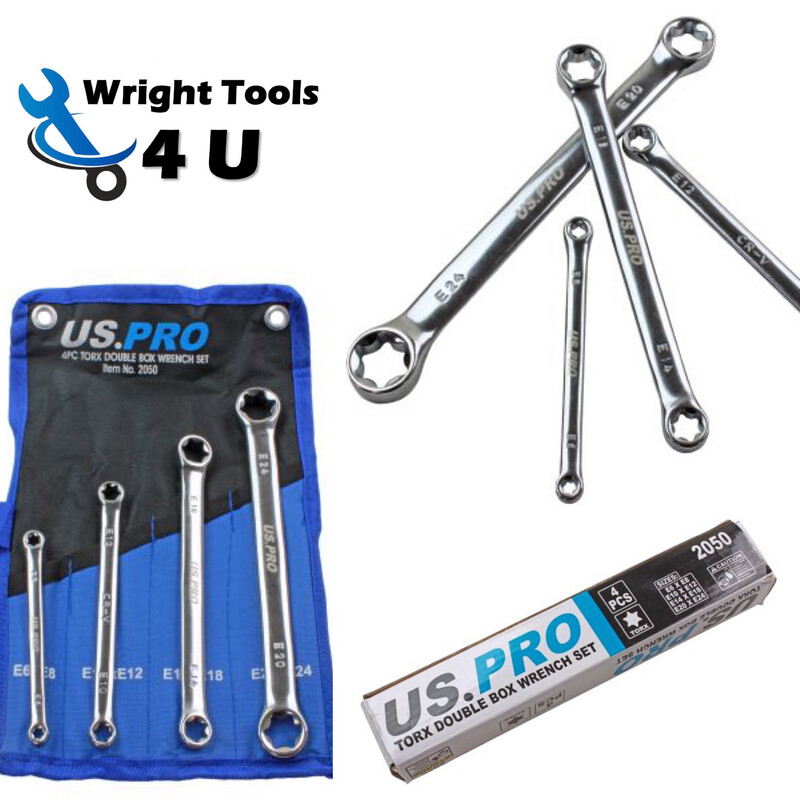 US PRO Tools 4PC E-Torx Spanner Set 2050