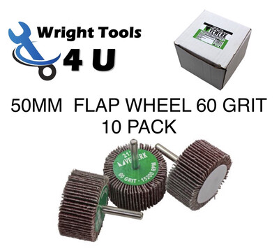 50MM Flap Wheel 60 Grit 10Pc By Vewerk
