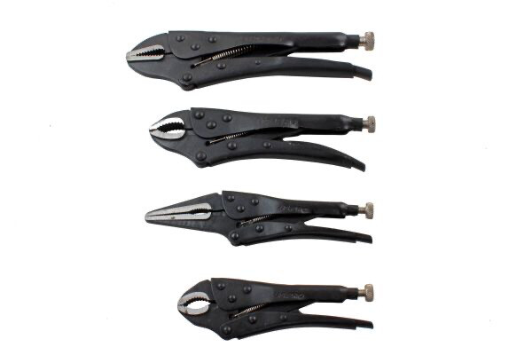 4Pc Black Locking Pliers Set By US.PRO