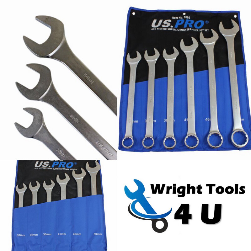 6Pc Metric Super Jumbo Spanner Set By US.PRO