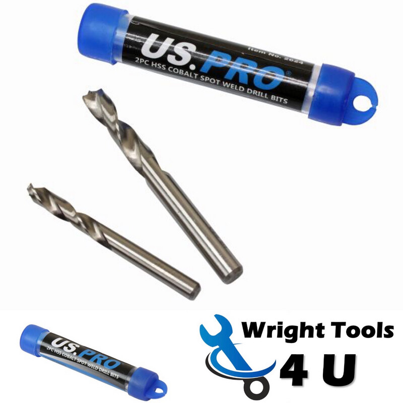 US PRO Tools 2PC HSS Cobalt Spot Weld Drill Bits 2624