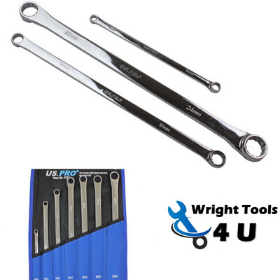 7Pc Metric Double End Ring Aviation Spanner Set By US.PRO Tools