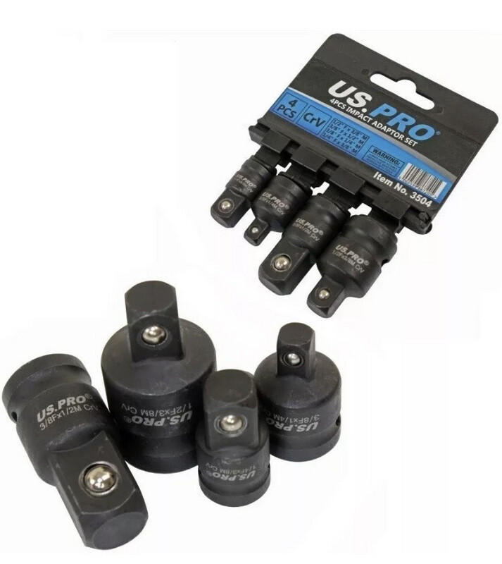 4Pc Impact Adaptor Set By US.PRO Tools