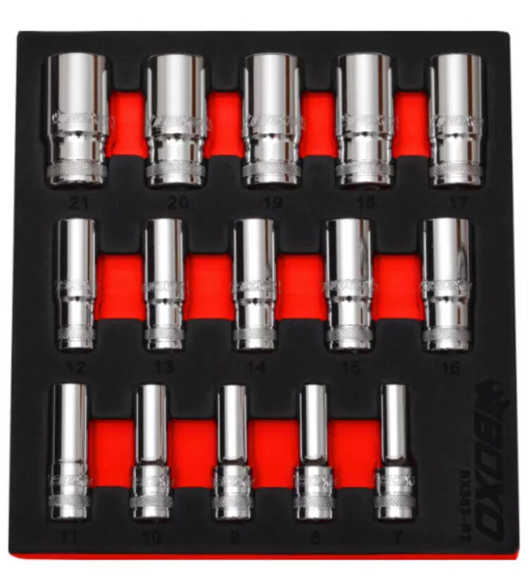 Boxo 3/8” Deep Sockets 7-21MM
