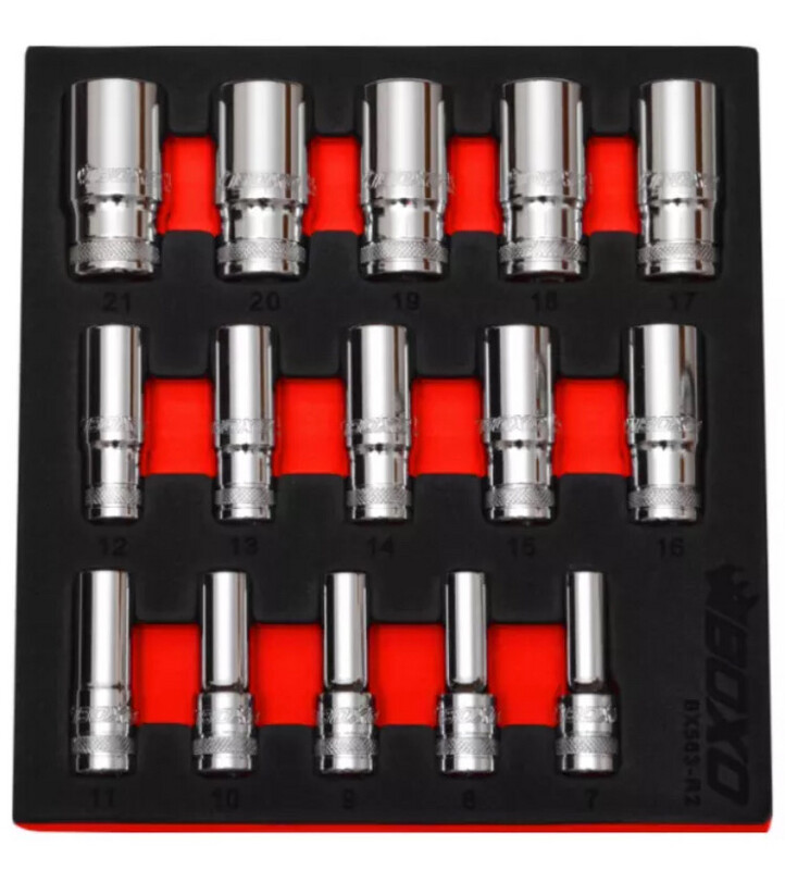 Boxo 3/8” Deep Sockets 7-21MM