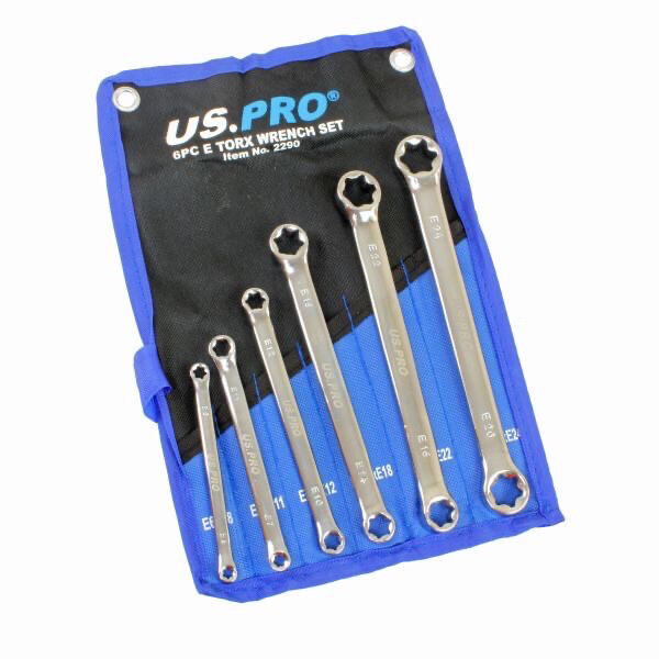 US PRO Tools Female E Torx Spanner Set E6-E24 2290