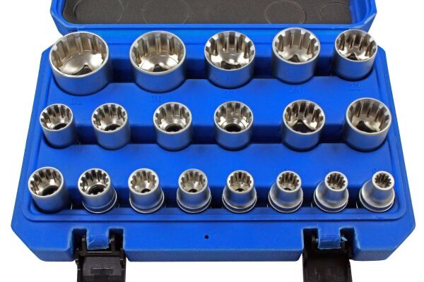 US PRO Tools 19 Piece 1/2" Dr Gear Lock Sockets 8 - 32mm - 3221