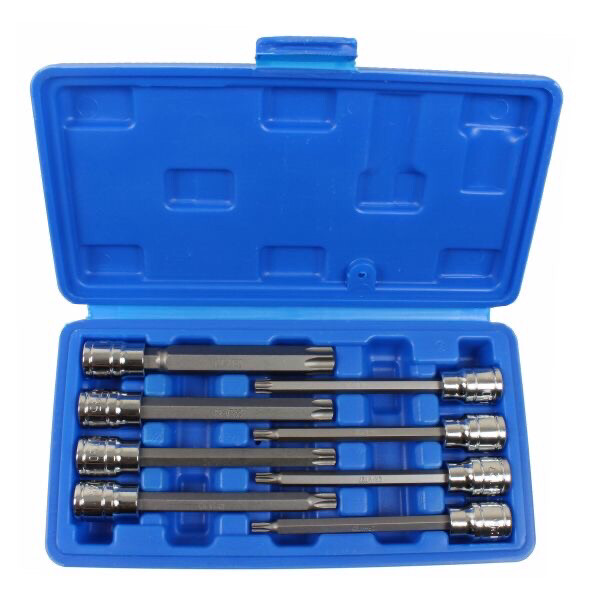 US PRO Tools 8 Piece 3/8" Drive Long Reach Torx/star Socket Set T25 - T60 (3303)