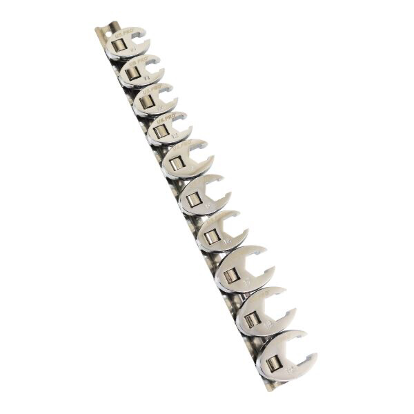 USPRO Tools Crowfoot Wrench Set 10PC 3/8”DR