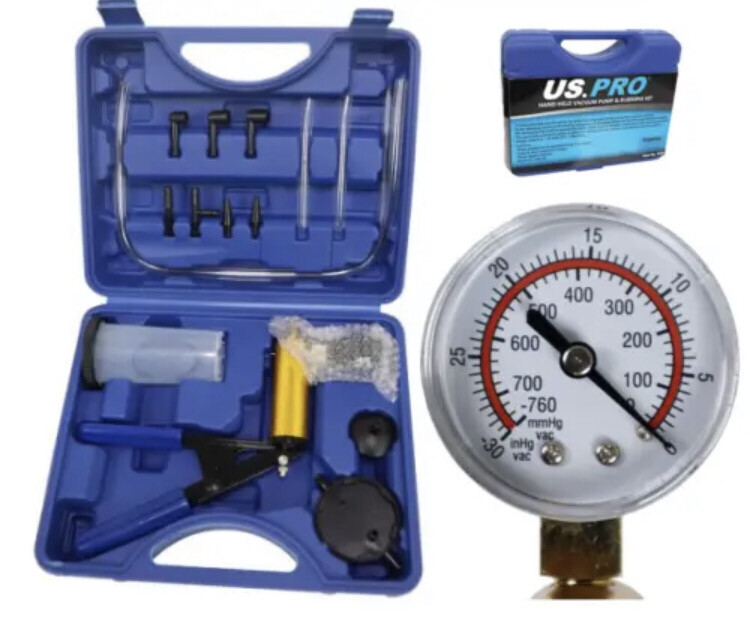 US PRO Tools Hand Held Vacuum Pump & Brake Bleeding Kit 5325