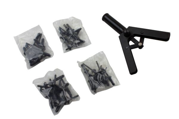 US PRO Tools 41pc Plastic Riveter Tool Set, With Rivets  NEW 5446