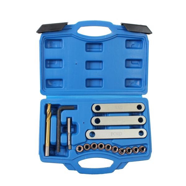 US PRO Tools Brake Caliper Thread Repair Kit with Threaded Inserts & Alignment Plates 6229