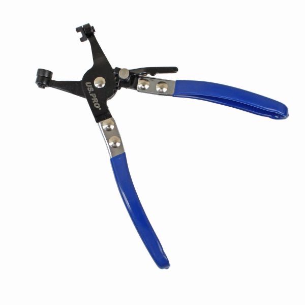 US PRO Tools Spring Clip Hose Clamp Pliers With Swivel Tips - 8 1/2 Inch 3591