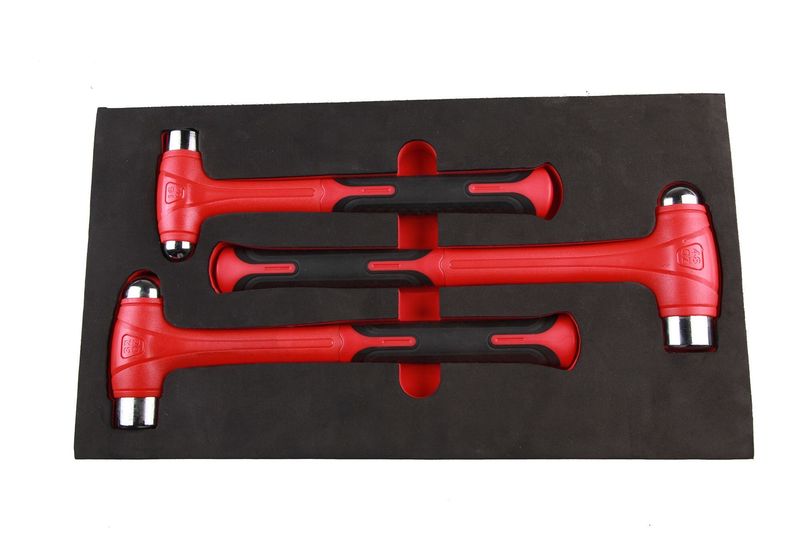 Powerhand Dead Blow Steel Ball Pein Hammer 16oz, 32oz, 48oz Set 3 SIN-900.0113