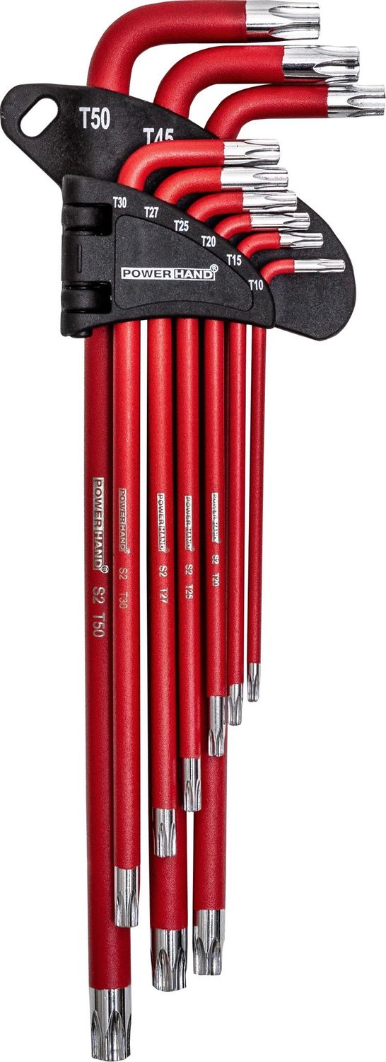 Powerhand Tools 9PC XL Magnetic￼ Torx Key Set. (Tamperproof short End)  SIN-900.1002