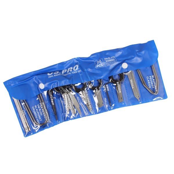 US PRO Tools Automotive 20pc Radio Removal Tool Key Set 6772