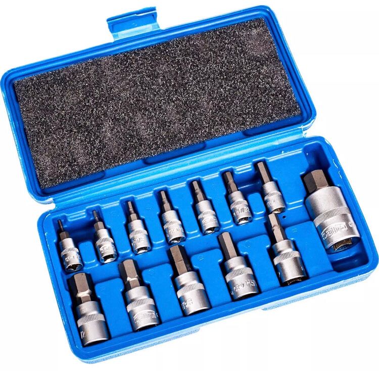 SATRA  Tools 13pc Stubby Imperial Hex Allen Socket Set S-H13SAE