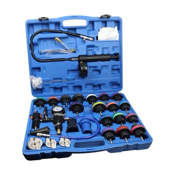 US PRO Tools 28pc Coolant Radiator System Pressure Tester, Refill Kit Purge 5259