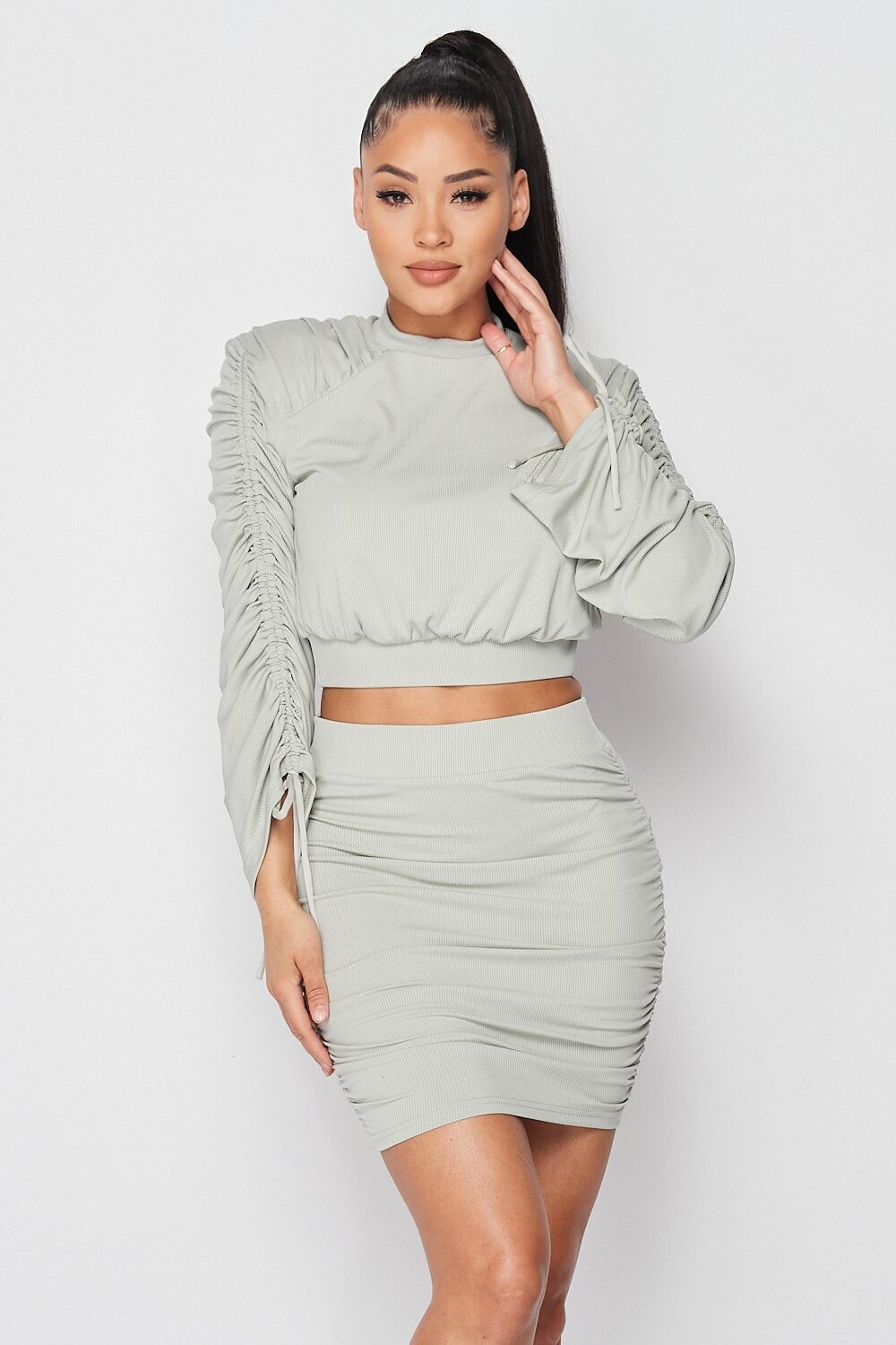 Ruched Skirt & Top