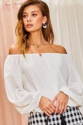 Bubble Off Shoulder Top